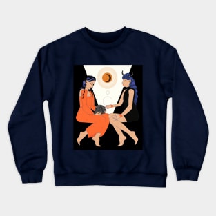 Creepy Gals Ritual Print Crewneck Sweatshirt